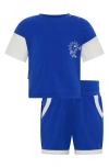 Tiny Tribe Sunny Tribe Layered Look Graphic T-shirt & Shorts Set In Blue