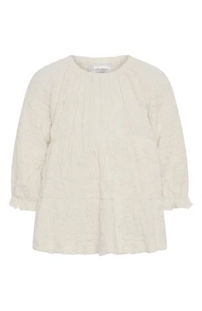 Tiny Tribe Babies'  Tiered Dress In White