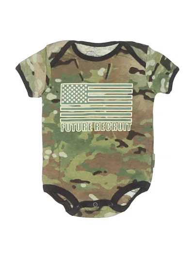 Pre-owned Tiny Troopers Kids' Short Sleeve Onesie In Green