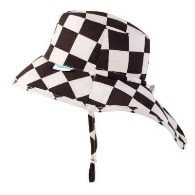 Tiny Twinkle Kids'  Baby Upf 50+  Sun Protection Flap Hat In Black