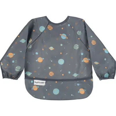 Tiny Twinkle Kids'  Mess-proof/waterproof Long-sleeve Baby Bib In Blue