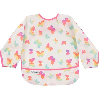 Tiny Twinkle Kids'  Mess-proof/waterproof Long-sleeve Baby Bib In White