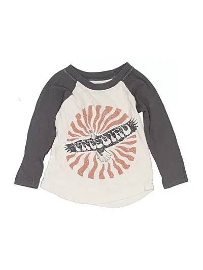 Pre-owned Tiny Whales Kids' 3/4 Sleeve T-shirt In Gray