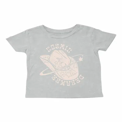 Tiny Whales Kids' Girl's Cosmic Dreamer Boxy Tee In Mineral Slate In Multi