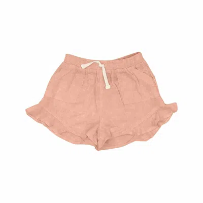 Tiny Whales Kids' Girl's Sedona Butterfly Shorts In Mineral Blush In Multi