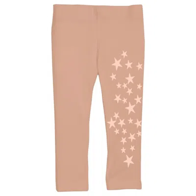 Tiny Whales Kids' Girls Cosmos Leggings In Rose In Multi
