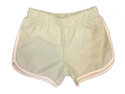 Tiny Whales Kids' Girls Positive Vibes Dolphin Short In Green
