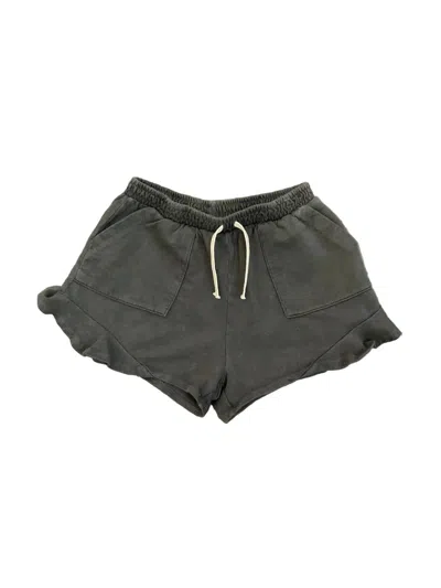Tiny Whales Kids' Girls Waikiki Butterfly Short In Black In Grey