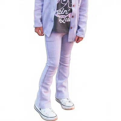 Tiny Whales Kid's Moon Child Bell Legging In Purple