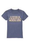 TINY WHALES KIDS' I'D RATHER BE CAMPING GRAPHIC T-SHIRT