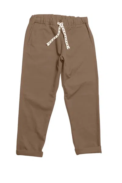 Tiny Whales Kids Rad Times Chino Pants In Brown