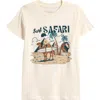 Tiny Whales Kids' Surf Safari Graphic T-shirt In White