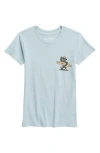 Tiny Whales Kids' Take It Easy Cotton Graphic T-shirt In Blue