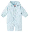 Tinycottons Baby Cherries Snowsuit In Blue