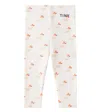 Tinycottons Baby Ducks Cotton-blend Jersey Leggings In Neutral