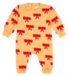 Tinycottons Baby Tiny Bow Cotton-blend Onesie In Multicoloured