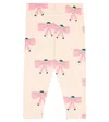 Tinycottons Baby Tiny Bow Cotton Pants In Beige