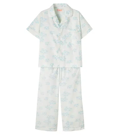 Tinycottons Kids' Blossoms Floral Cotton Shirt And Pants Set In Multi