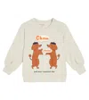 Tinycottons Chamonix Cotton Jersey Sweatshirt In Grey