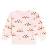 Tinycottons Clowns Cotton Terry Sweatshirt In Pink