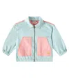 Tinycottons Colorblock Cotton Jacket In Blau