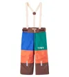 Tinycottons Colorblock Ski Salopettes In Multi