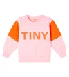 Tinycottons Colorblocked Cotton Jersey Sweatshirt In Multi