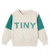 Tinycottons Colorblocked Cotton Jersey Sweatshirt In Multi
