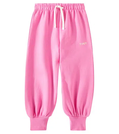 Tinycottons Kids' Cotton Jersey Sweatpants In Pink