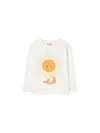 Tinycottons "flower" T-shirt In White