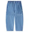Tinycottons Logo Straight Jeans In Blau