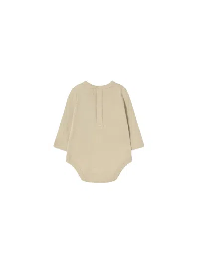 Tinycottons Mini Cherry Print Unisex Body In Beige