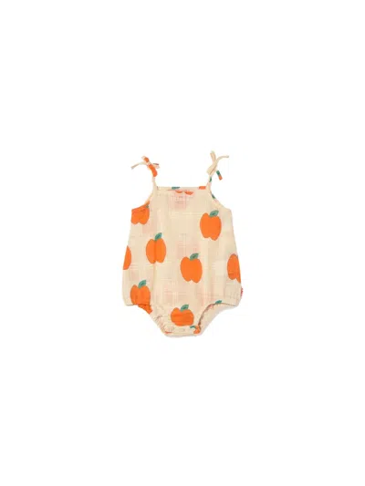 Tinycottons Mini Cotton Unisex Baby Bodysuit In Beige