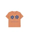 Tinycottons Mini Flower Eye T-shirt In Orange