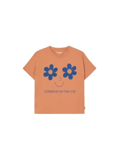 Tinycottons Mini Flower Eye T-shirt In Pink