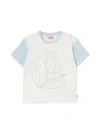 Tinycottons Mini Flower T-shirt For Girls In White