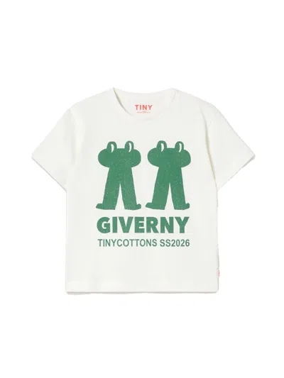 Tinycottons Mini Frog & Frog T-shirt In White