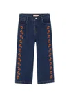 Tinycottons Mini Jeans For Kids In Blue