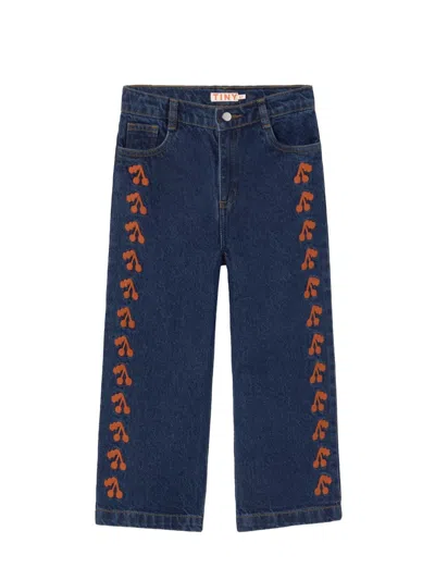 Tinycottons Mini Jeans For Kids In Blue