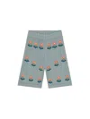 Tinycottons Mini Multicolour Trousers For Baby Unisex In Green