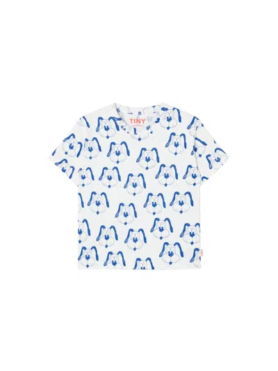 Tinycottons Mini Organic Cotton T-shirt For Kids In White