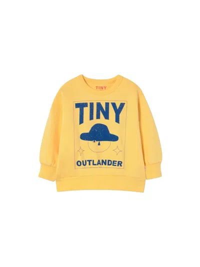 Tinycottons Mini Outlander Graphic Sweatshirt In Yellow