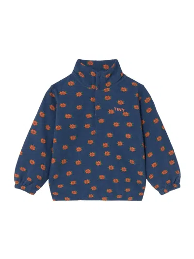 Tinycottons Mini Unisex Sweatshirt For Kids In Blue