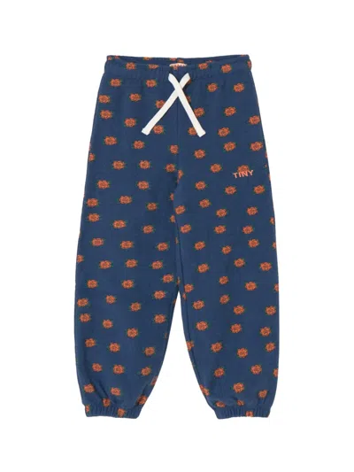 Tinycottons Mini Unisex Trousers For Kids In Blue
