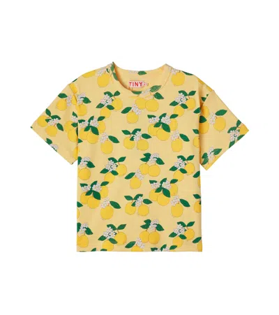 Tinycottons Kids' Oranges Cotton-blend Jersey T-shirt In Red
