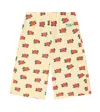 Tinycottons Printed Cotton Jersey Sweatpants In Yellow