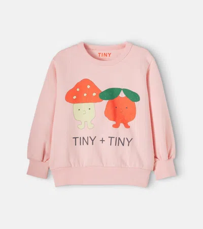Tinycottons Printed Cotton Jersey Sweatshirt In Pink