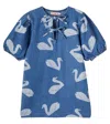 Tinycottons Printed Denim Dress In Multi