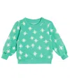 Tinycottons Snow Cotton Jersey Sweatshirt In Green