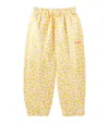 TINYCOTTONS STARS PRINTED COTTON TWILL BARREL-LEG PANTS